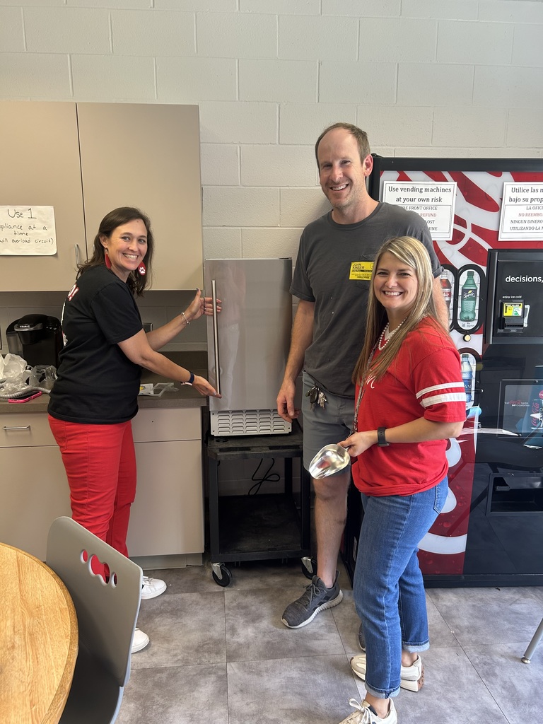 Teachers with ice machine