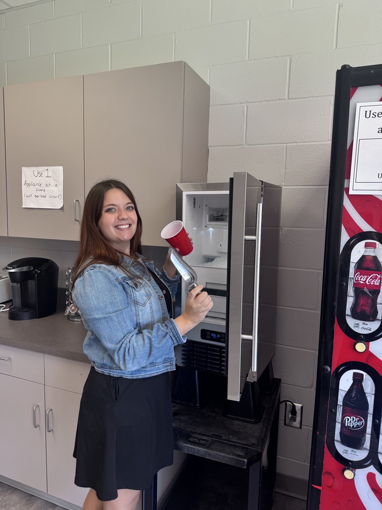 Teachers with ice machine