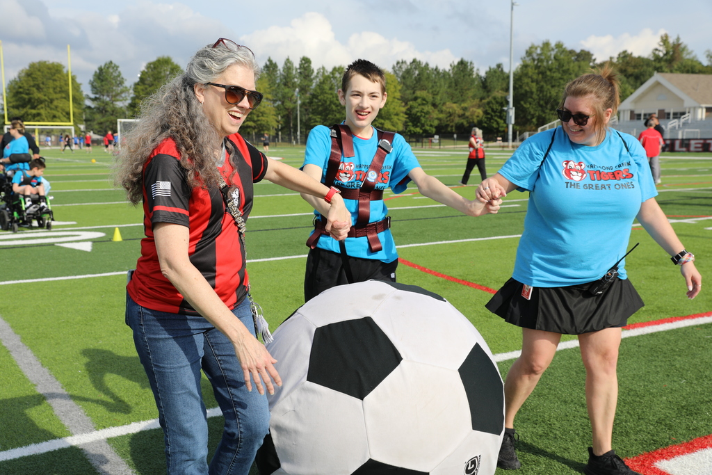 Students had an incredible time at the Dalton Stadium showing off soccer skills, playing games, and connecting with our amazing community partners. They learned about teamwork, perseverance, and the power of community support while enjoying a fun day outdoors.