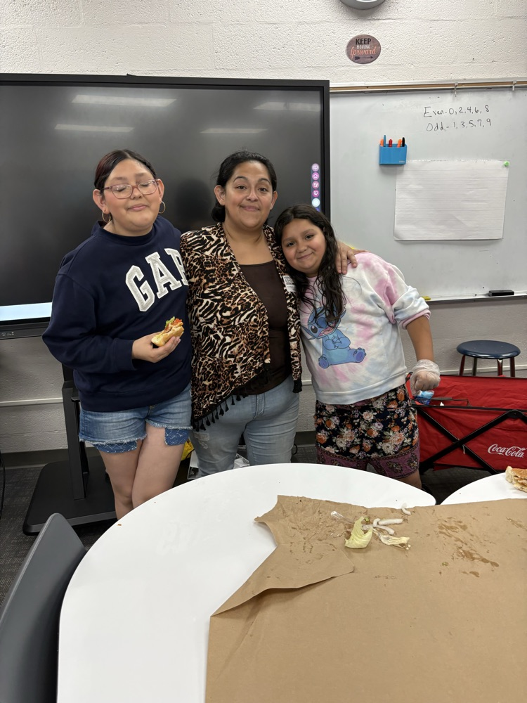 family volunteers in classroom