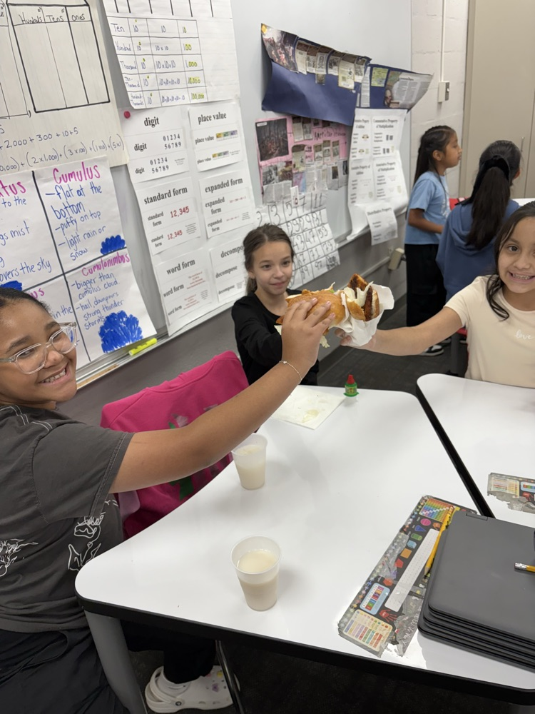 family volunteers in classroom