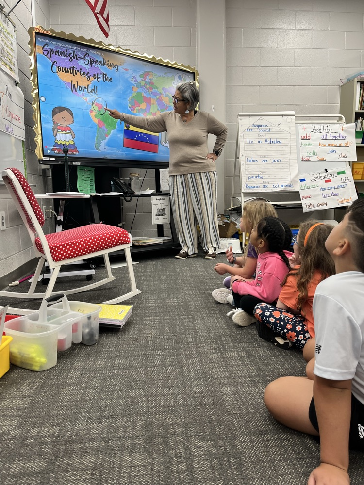 students in first grade class