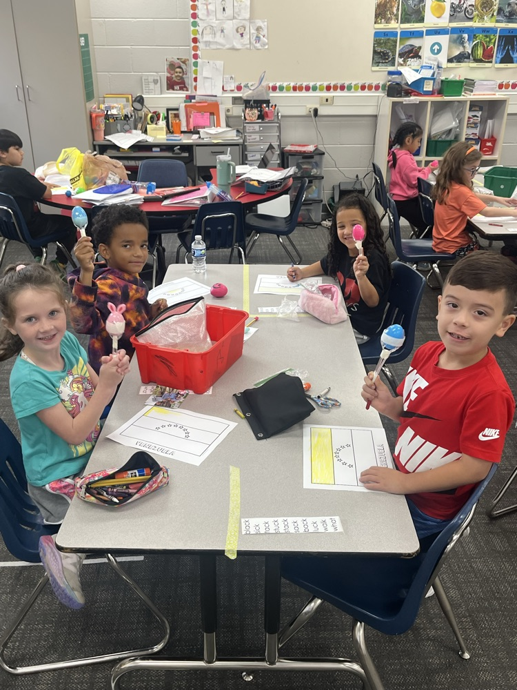 students in first grade class