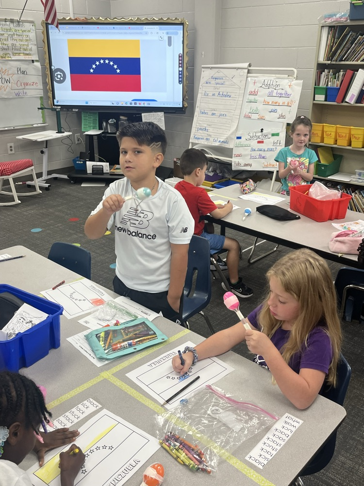 students in first grade class