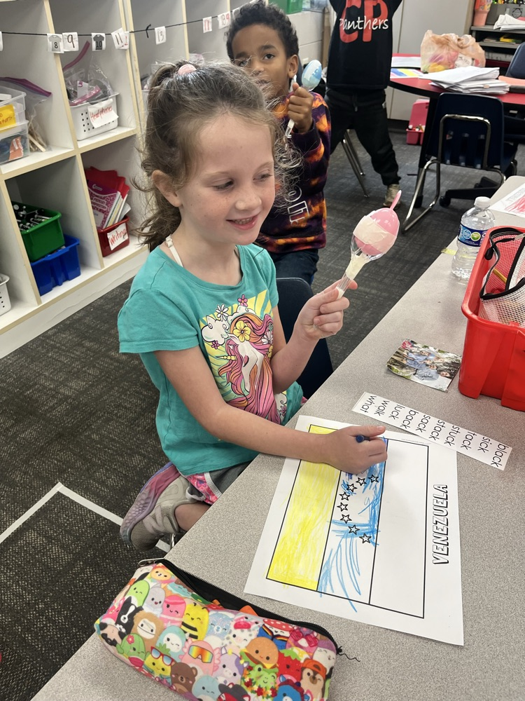 students in first grade class