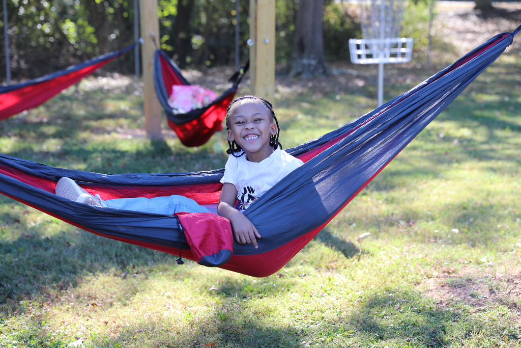 Roan School’s Media Specialist, Mrs. Emily Elliott, created a unique reading experience for her students through a PAGE grant-funded hammock garden. Students are now enjoying books and fresh air in this relaxing outdoor space. 🍁📚