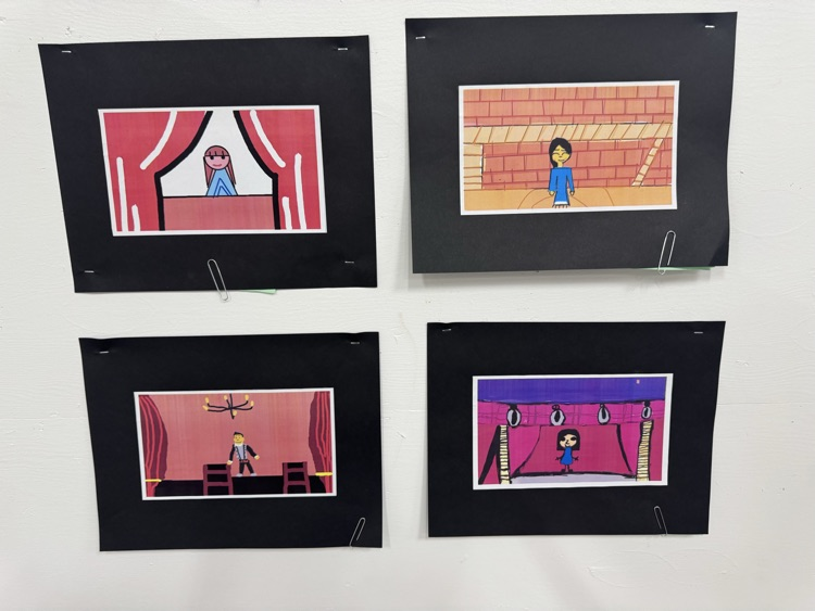 student artwork on display 