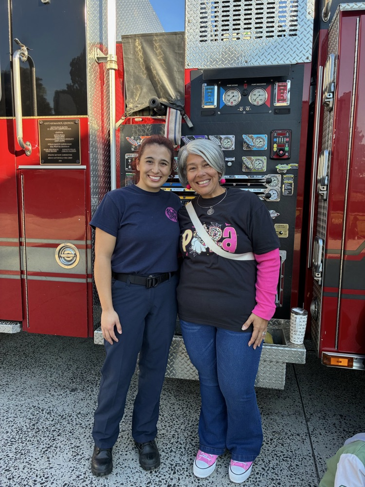 kindergarten students visit fire station