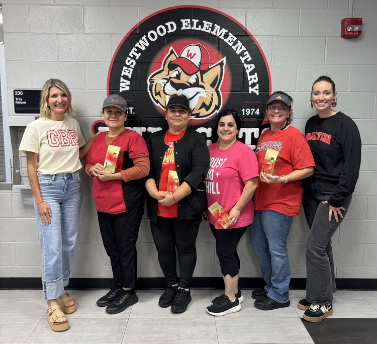 A picture of Cafeteria Staff with Principal and Assistant Principal