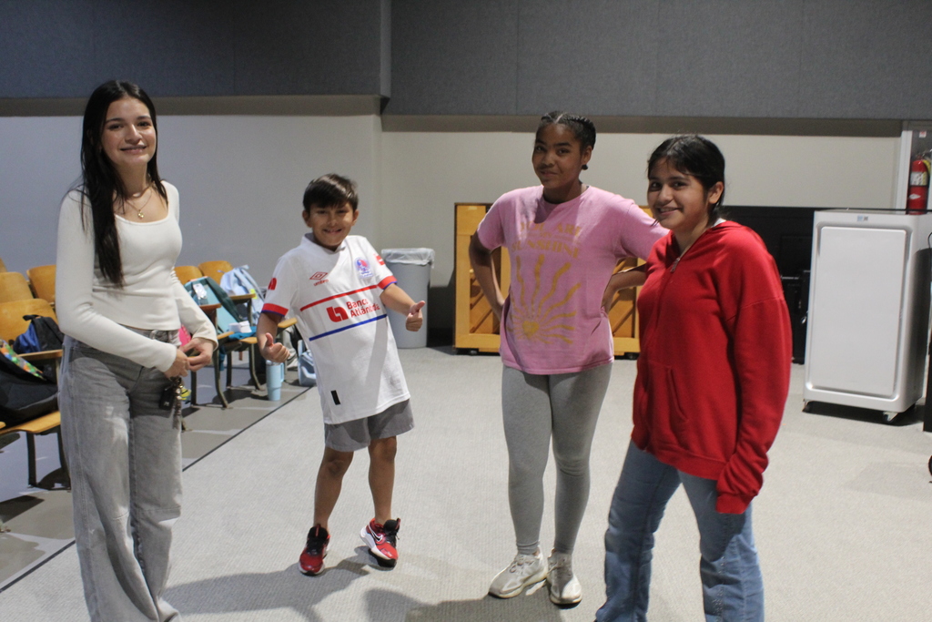students working together in group