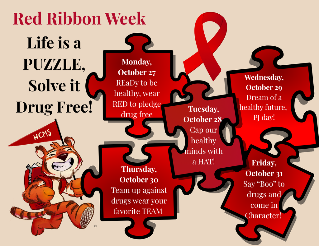 Red Ribbon Week Image in English