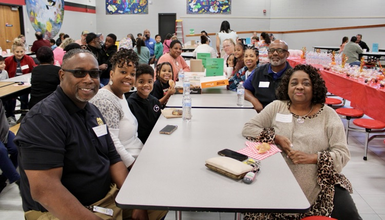 A group of family members at the event 