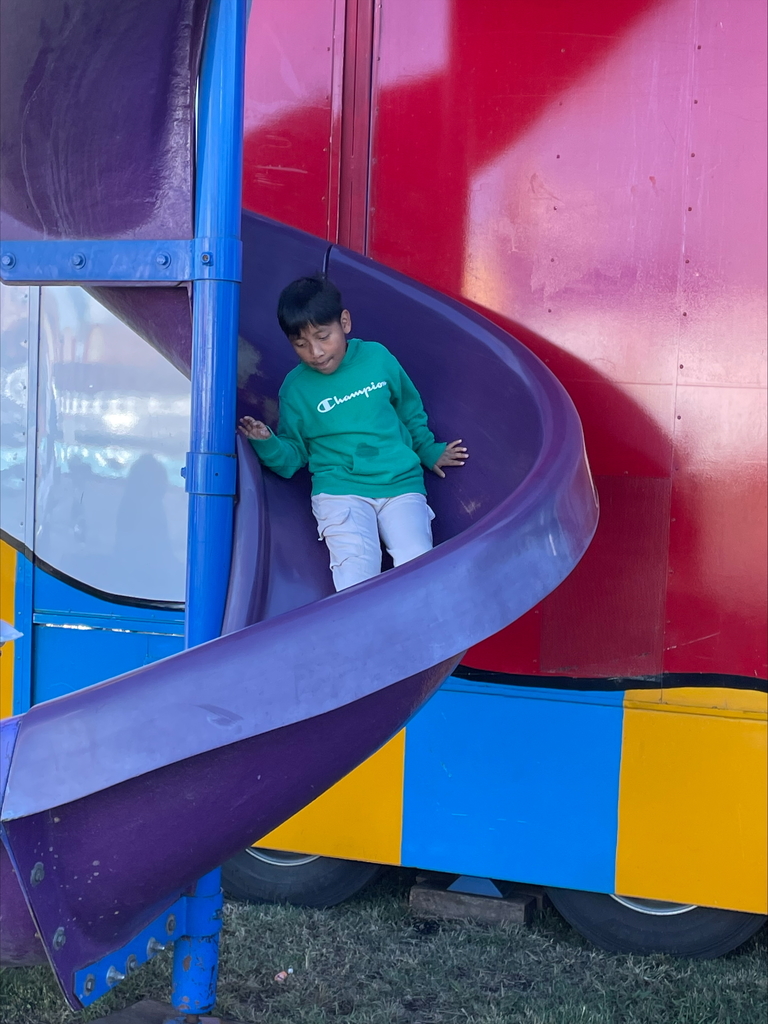 students at fair