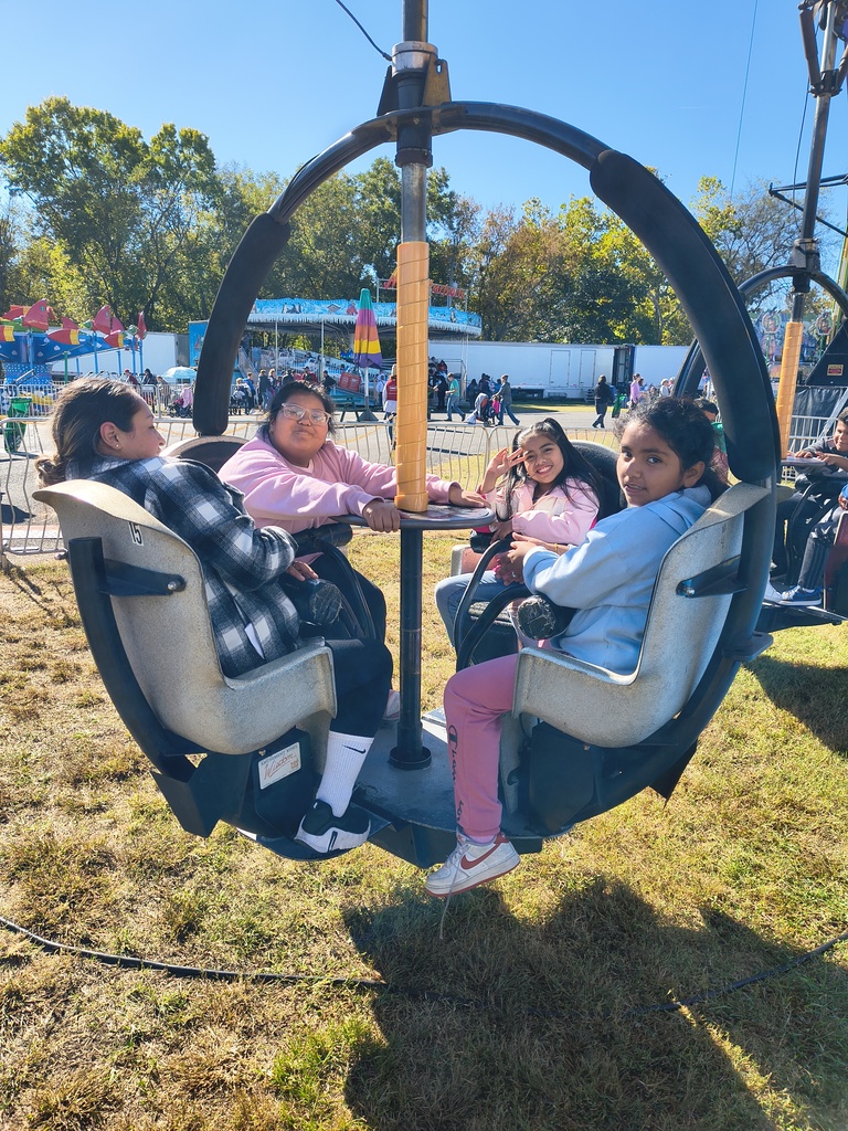 students at fair