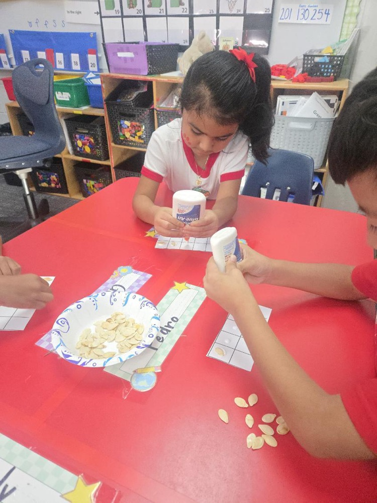 kindergarten students in class