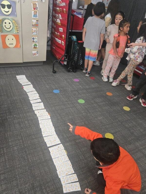 kindergarten students in class