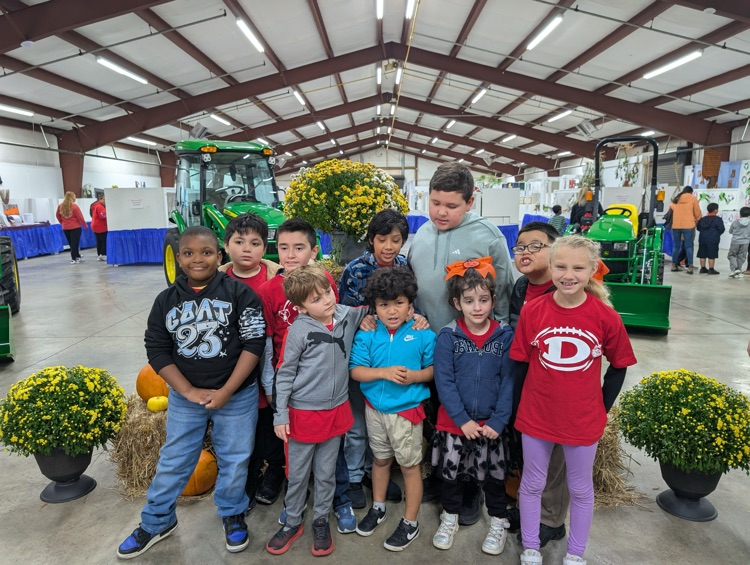 A group of students at the fair 