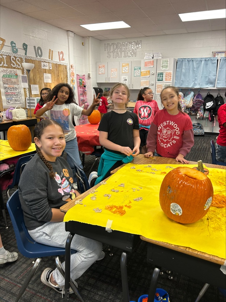 Students showing their work  