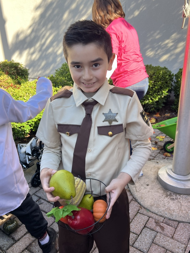 A student dressing up as State Patrol 