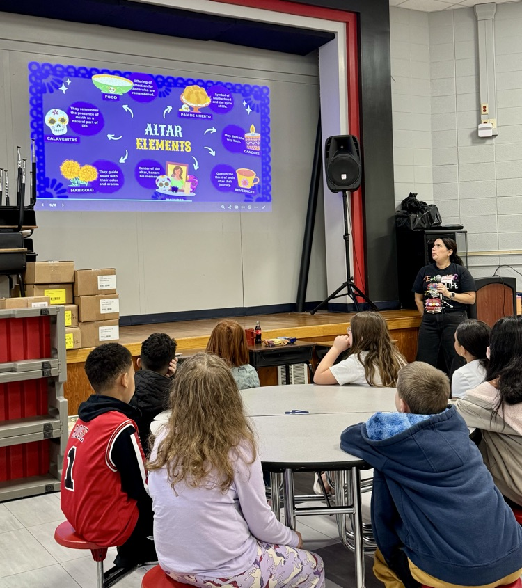 Students listening to the guest speaker