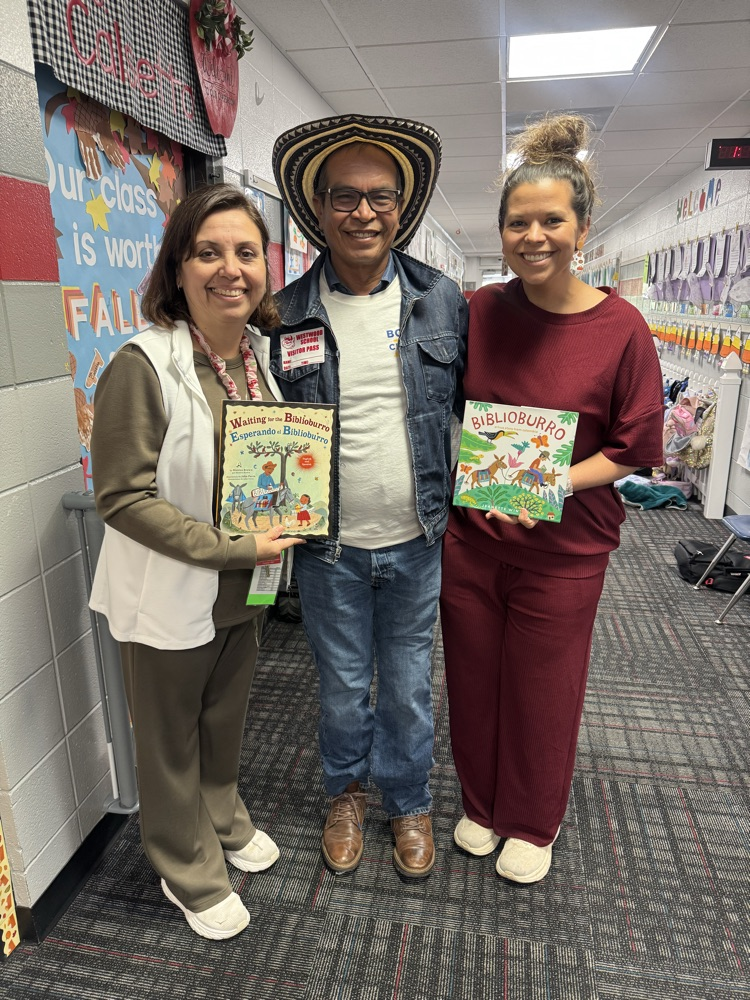 A picture of Mr. Soriano with Mrs. Chitwood and Mrs. Santiago