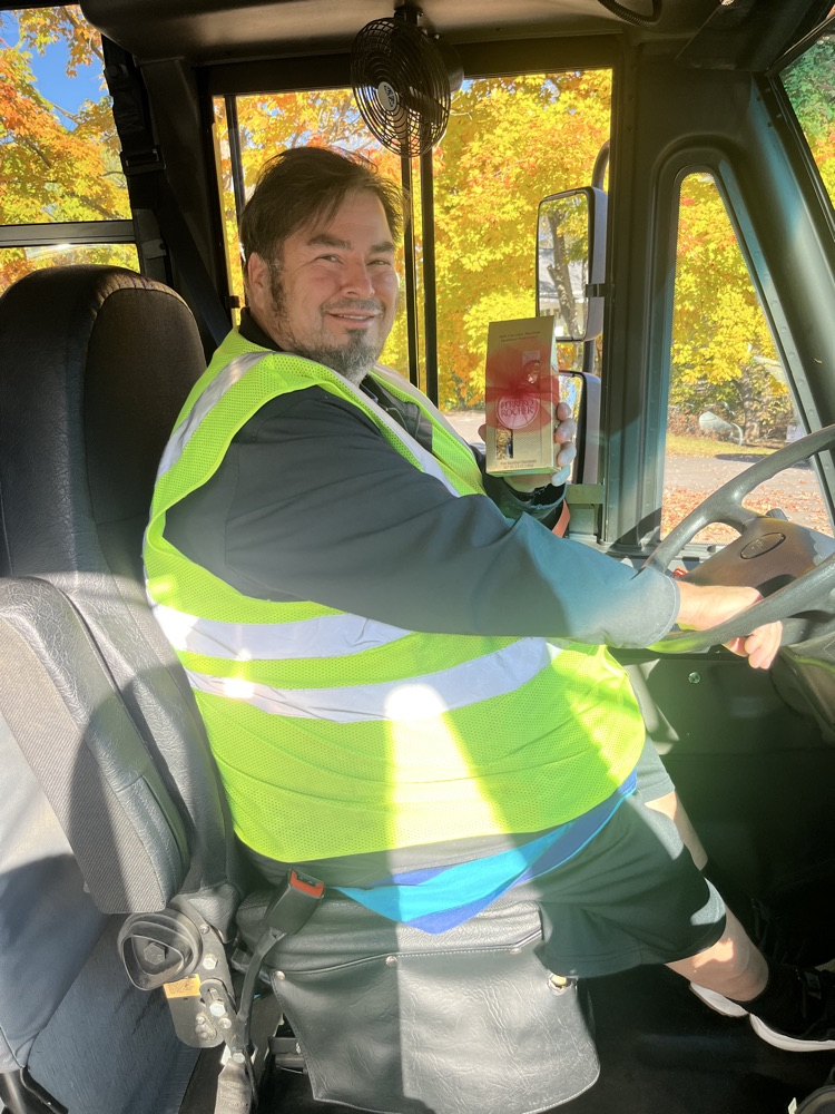 A picture of the bus driver 