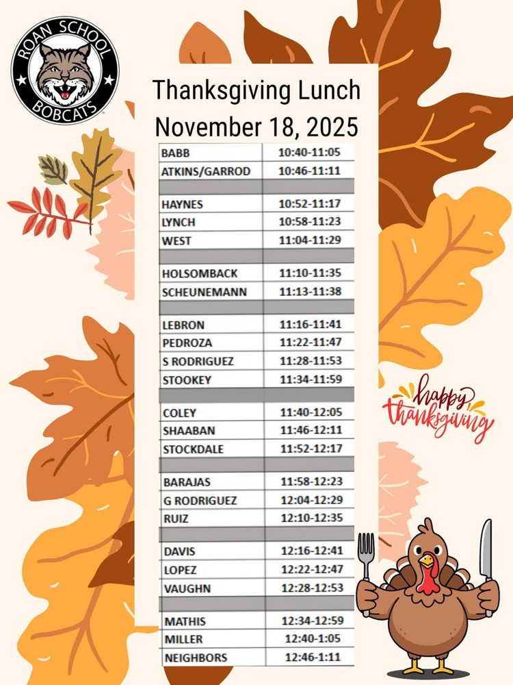 Thanksgiving lunch times