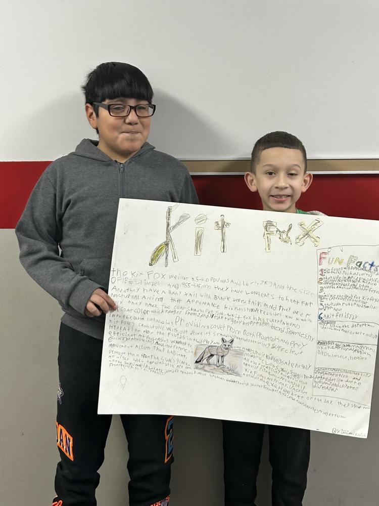 students with posters 