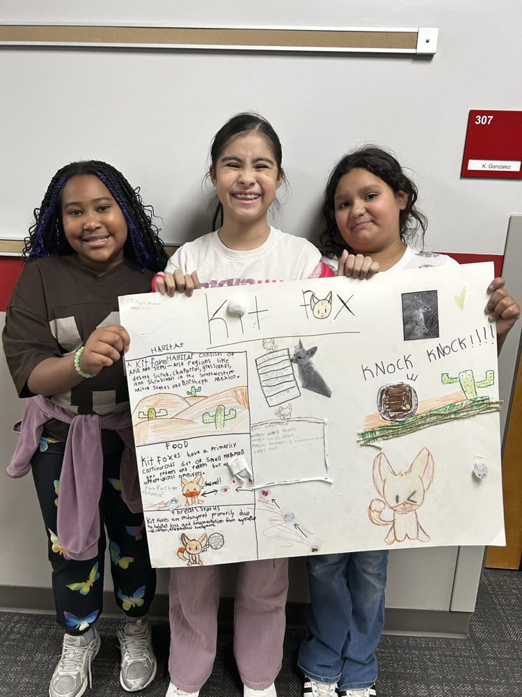 students with posters 