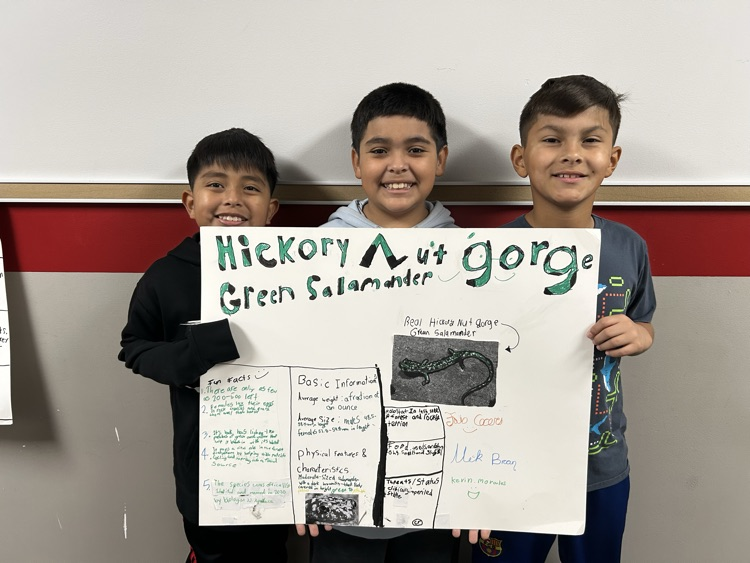 students with posters 