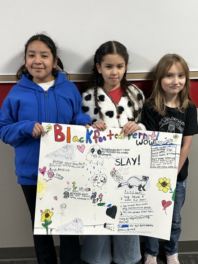 students with posters 