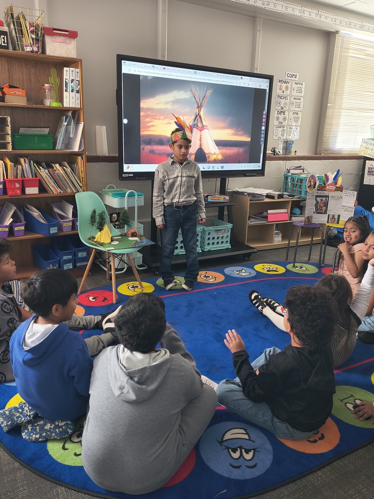 Student presenting to class