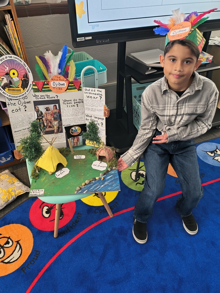 Student presenting to class