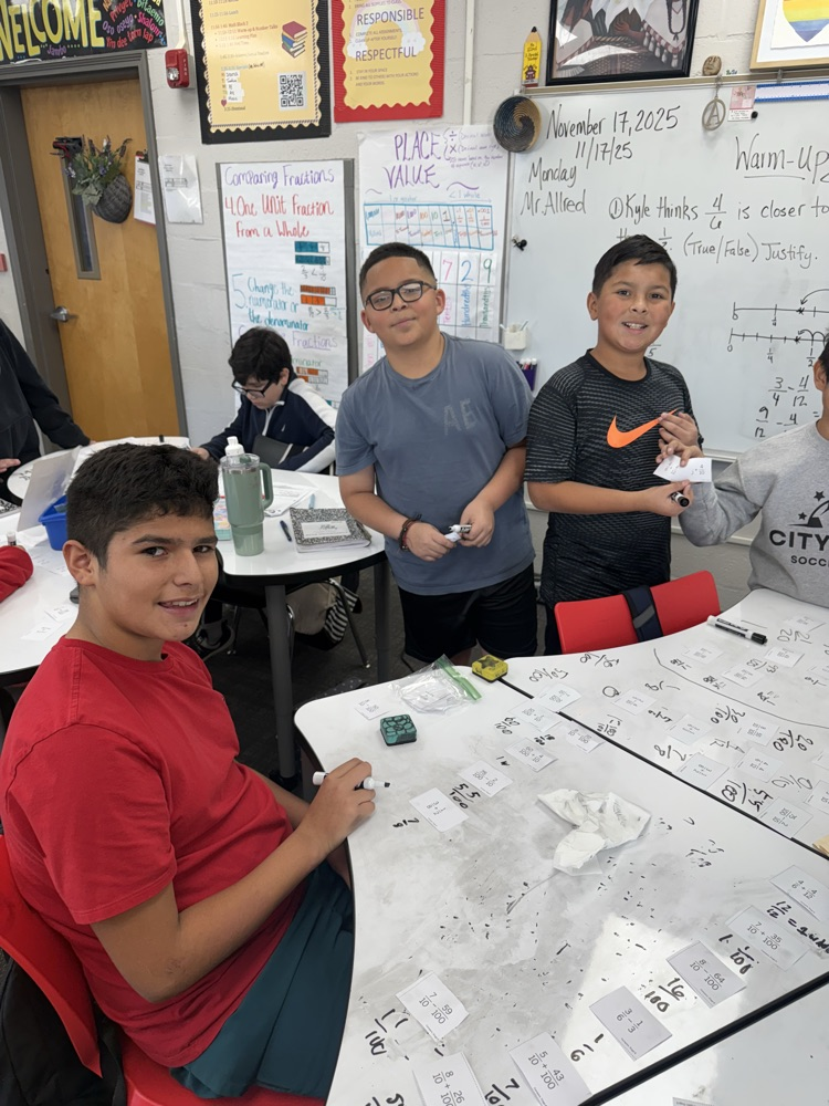 students in math class