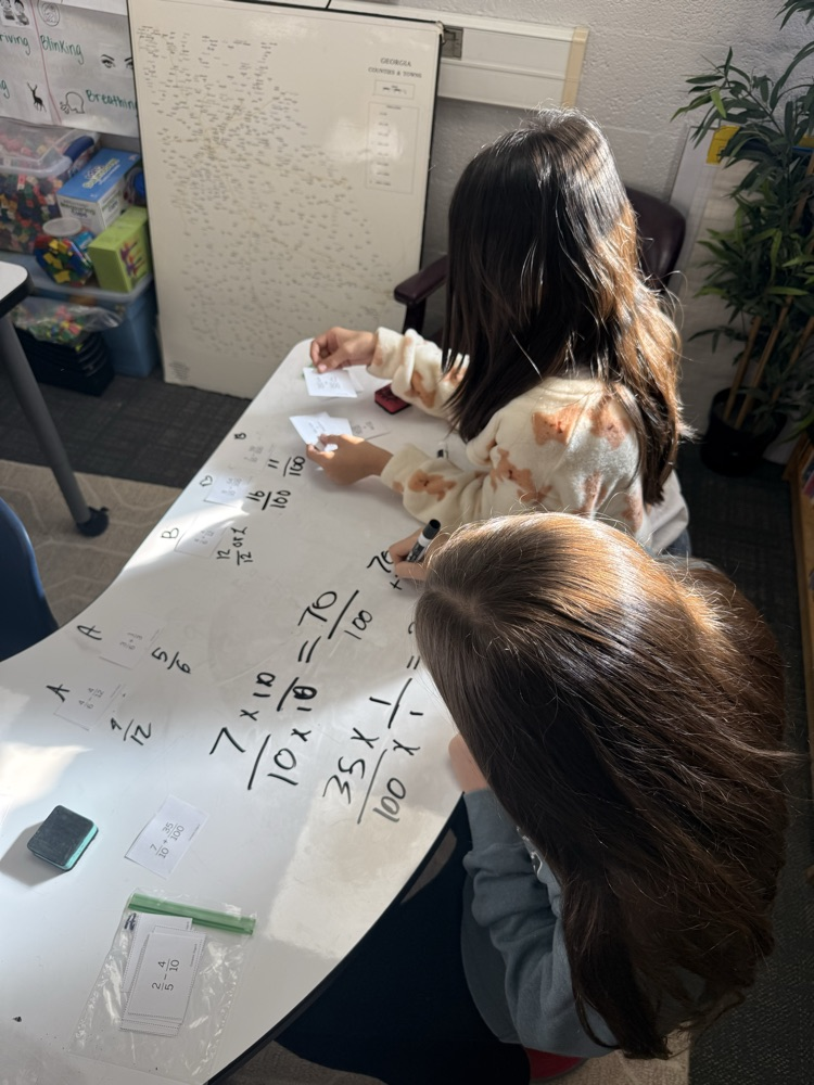 students in math class