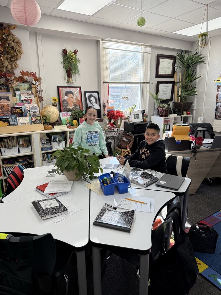 students in math class