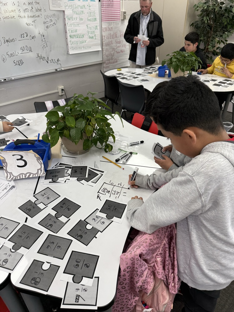 students in math class