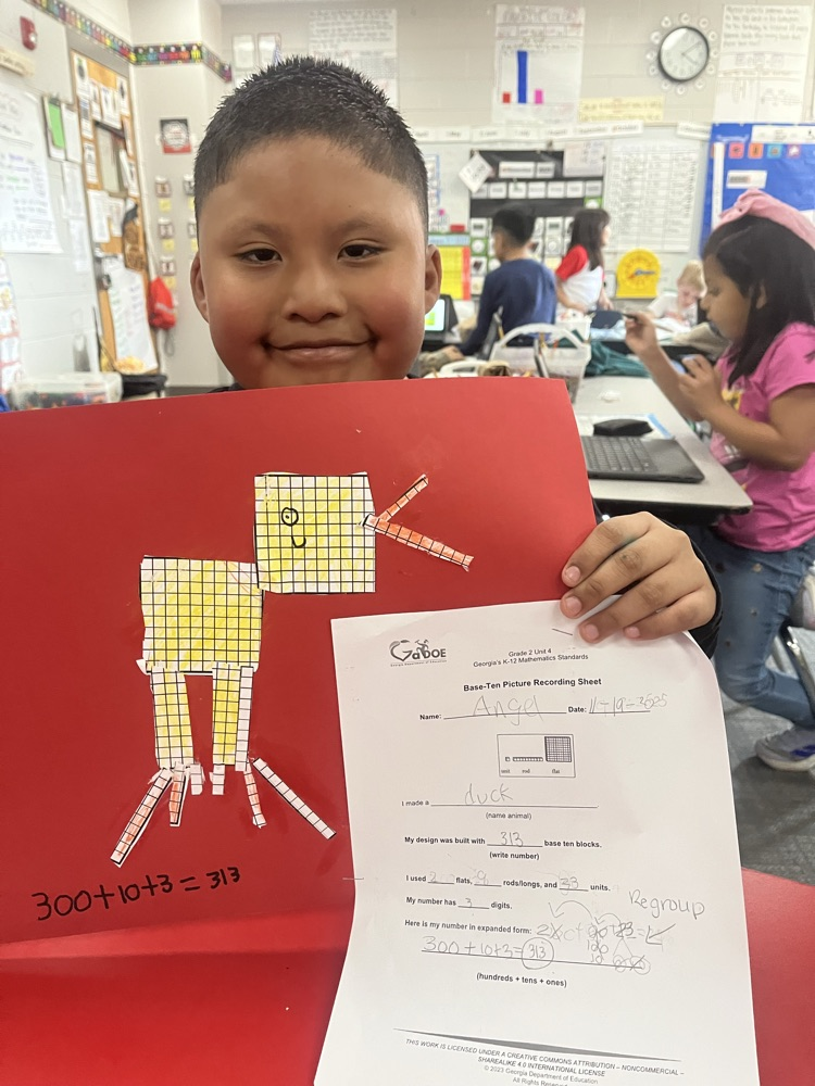 second grade class work 