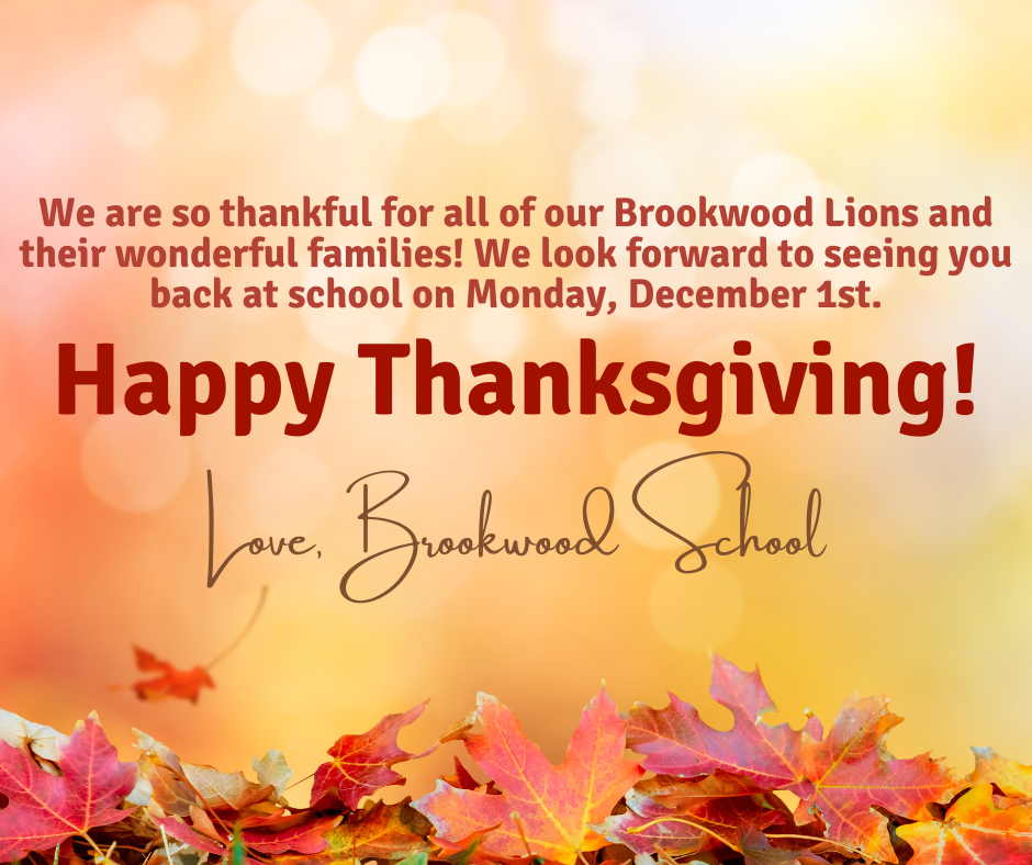 Happy Thanksgiving! We are so thankful for you!