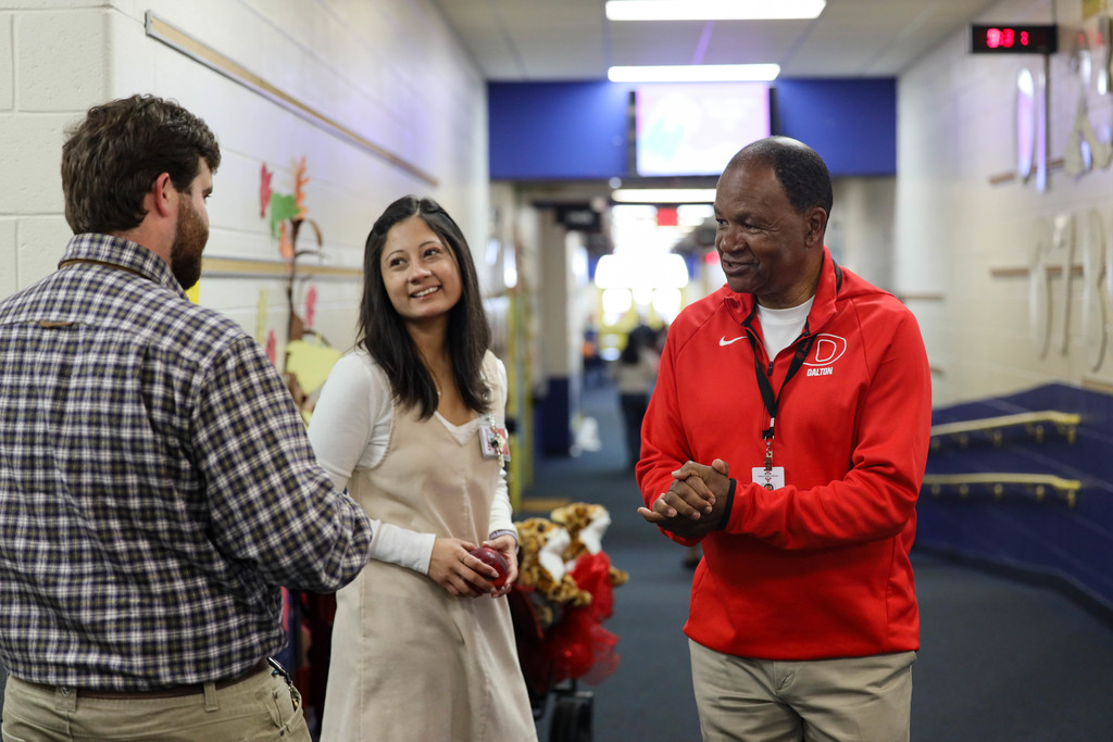 In celebration of American Education Week, the Dalton Board of Education carried on a cherished tradition—delivering apples to every member of our staff. 🍎 They also paused to offer sincere thanks for the commitment and care our employees show students each day.