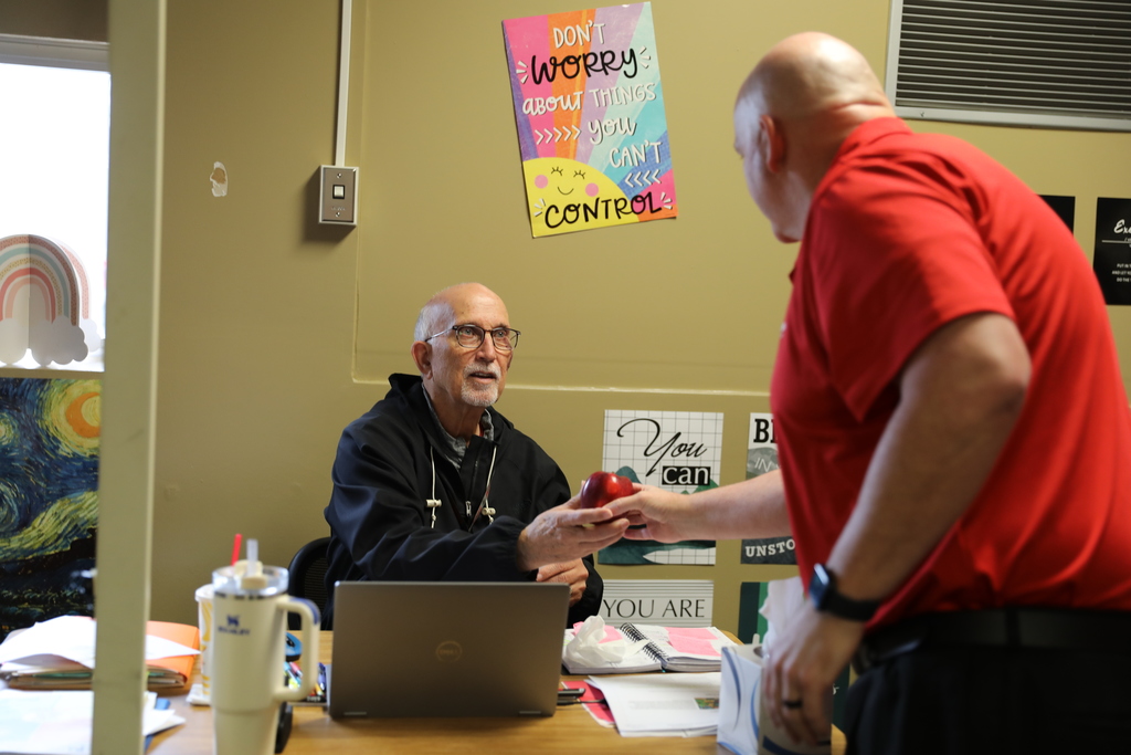In celebration of American Education Week, the Dalton Board of Education carried on a cherished tradition—delivering apples to every member of our staff. 🍎 They also paused to offer sincere thanks for the commitment and care our employees show students each day.