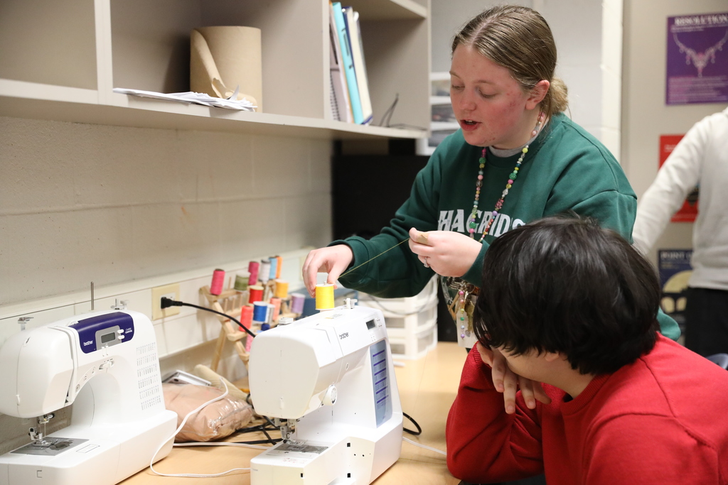 Classroom Spotlight: Before break, students in Shelby Hearn’s Theatre Arts class at The Dalton Academy learned to sew on sewing machines — laying the groundwork for hands-on costume design!