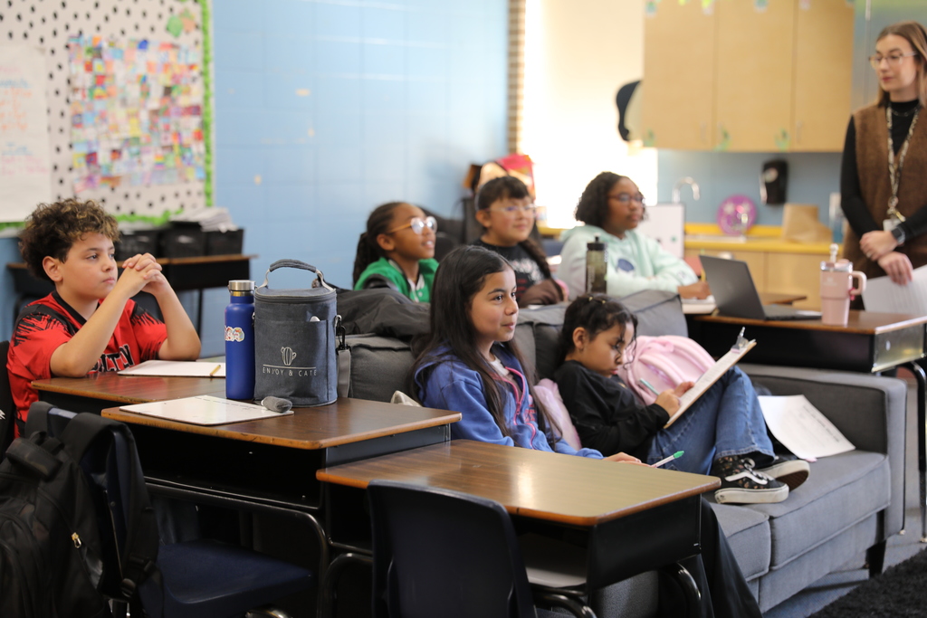Classroom Spotlight: Before break, students in Carolina Lunsford’s classroom at Roan School sat down with School Resource Officer Ruiz for an interview featured in their school newspaper, which is published once each semester.