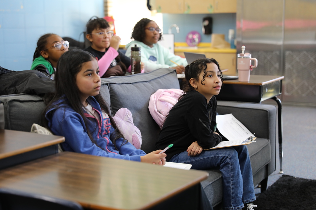 Classroom Spotlight: Before break, students in Carolina Lunsford’s classroom at Roan School sat down with School Resource Officer Ruiz for an interview featured in their school newspaper, which is published once each semester.