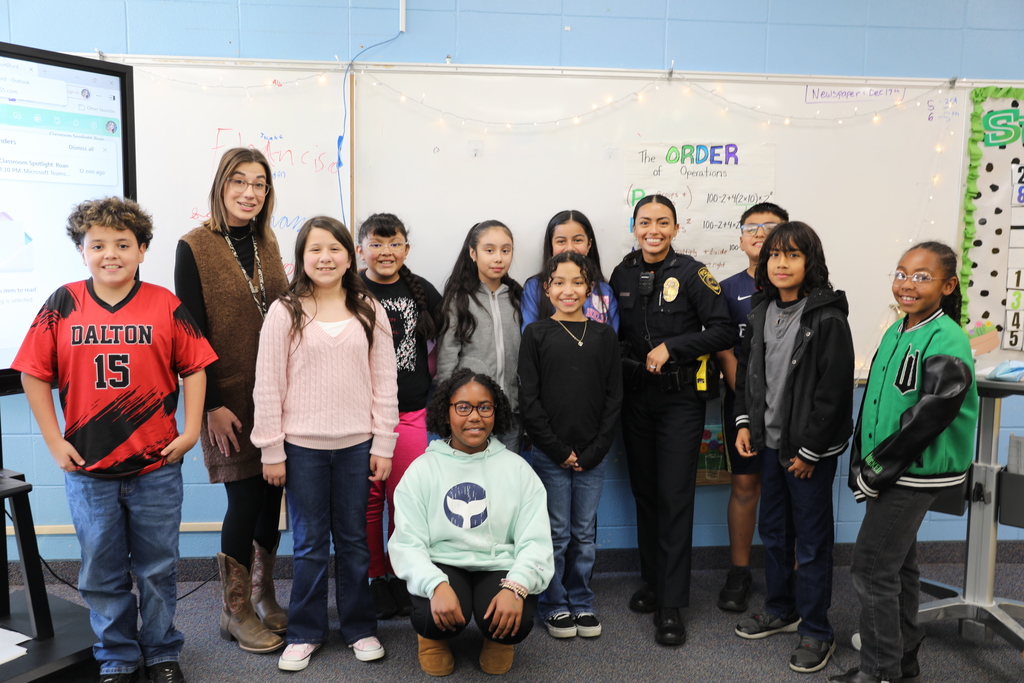 Classroom Spotlight: Before break, students in Carolina Lunsford’s classroom at Roan School sat down with School Resource Officer Ruiz for an interview featured in their school newspaper, which is published once each semester.