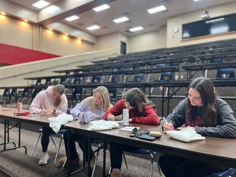 The Dalton High School Interact Club completed their November service project by creating handwritten cards for patients and staff at our local hospital.   Each member wrote up to four notes filled with encouragement, gratitude, and well-wishes. Their goal: to learn how to serve, thrive, and lead within our community—one small act of kindness at a time.  These cards were a simple way to offer comfort and remind others that even little acts of service can make a big impact!