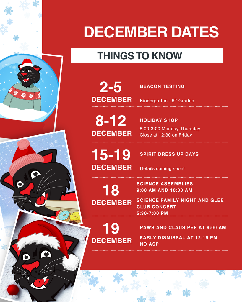 December dates graphic 