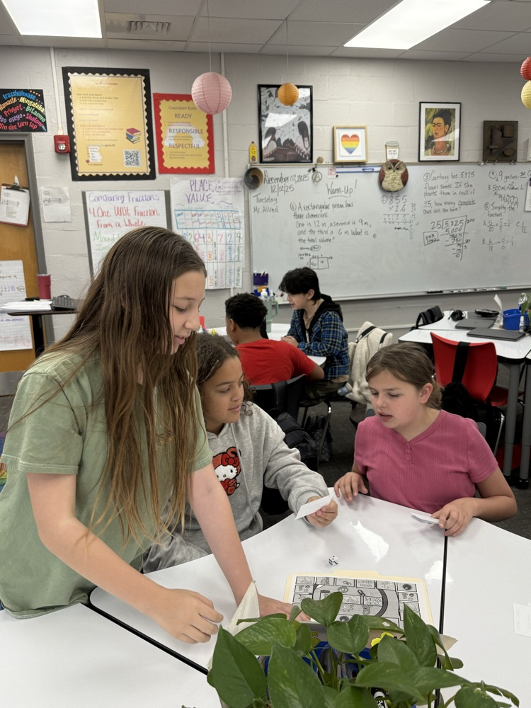 students working in classroom