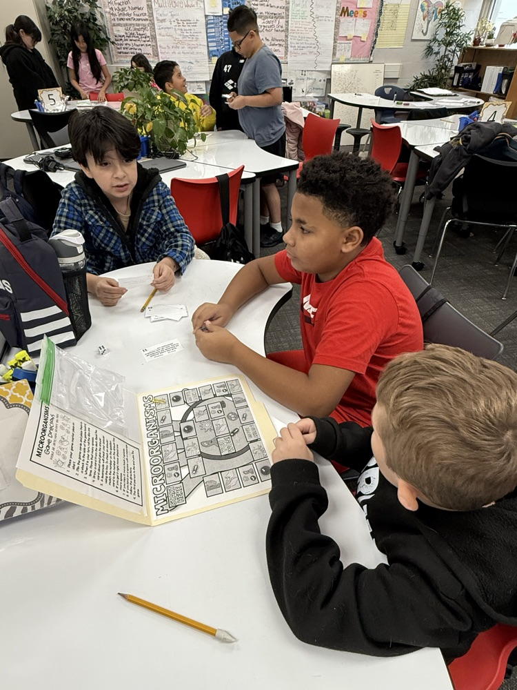 students working in classroom
