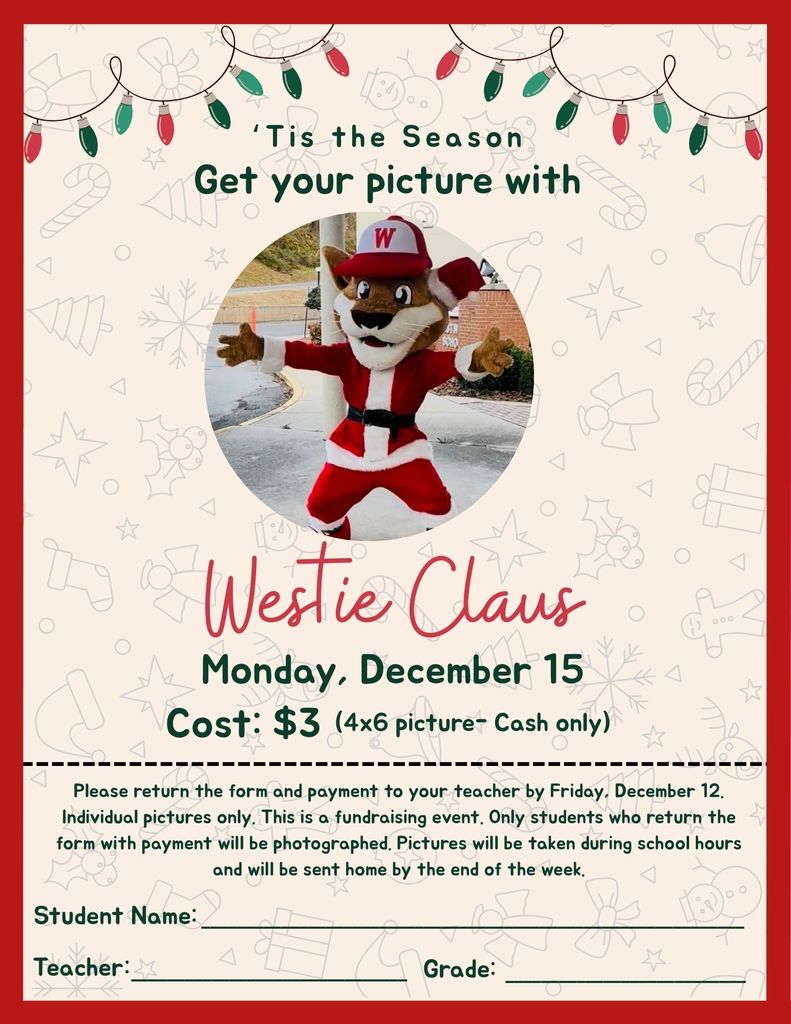 Picture with Westie Claus Flyer-English
